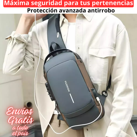 MOCHILA ANTIRROBO IMPERMEABLE USB